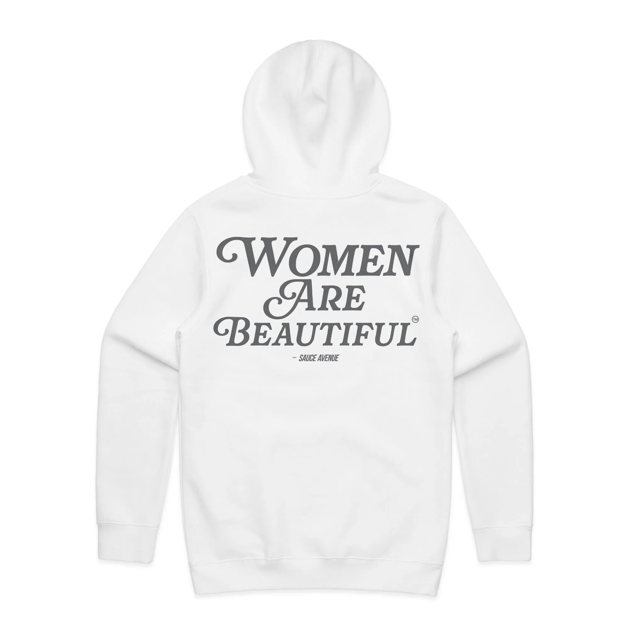 Women Are Beautiful (GY) | White Hoodie