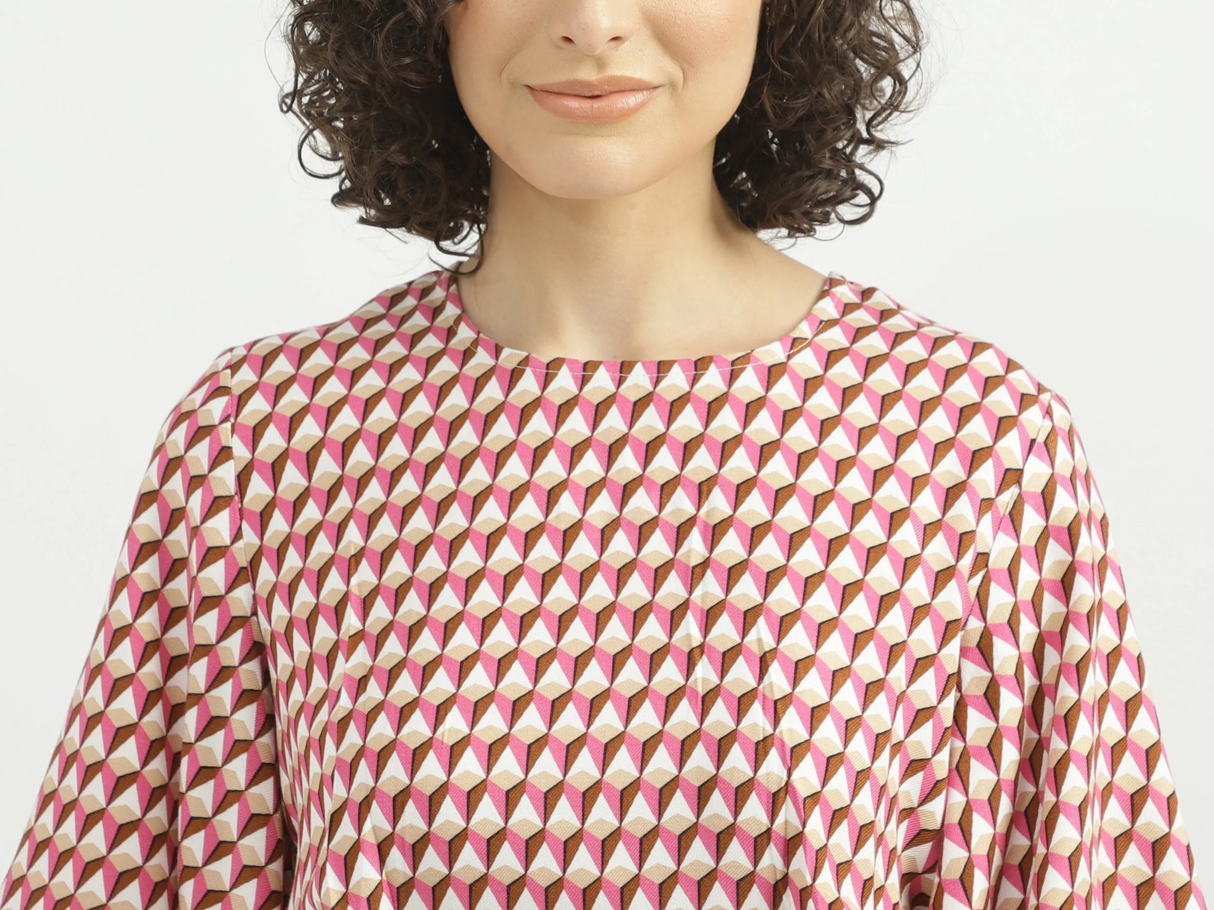 Women Printed Round Neck Top