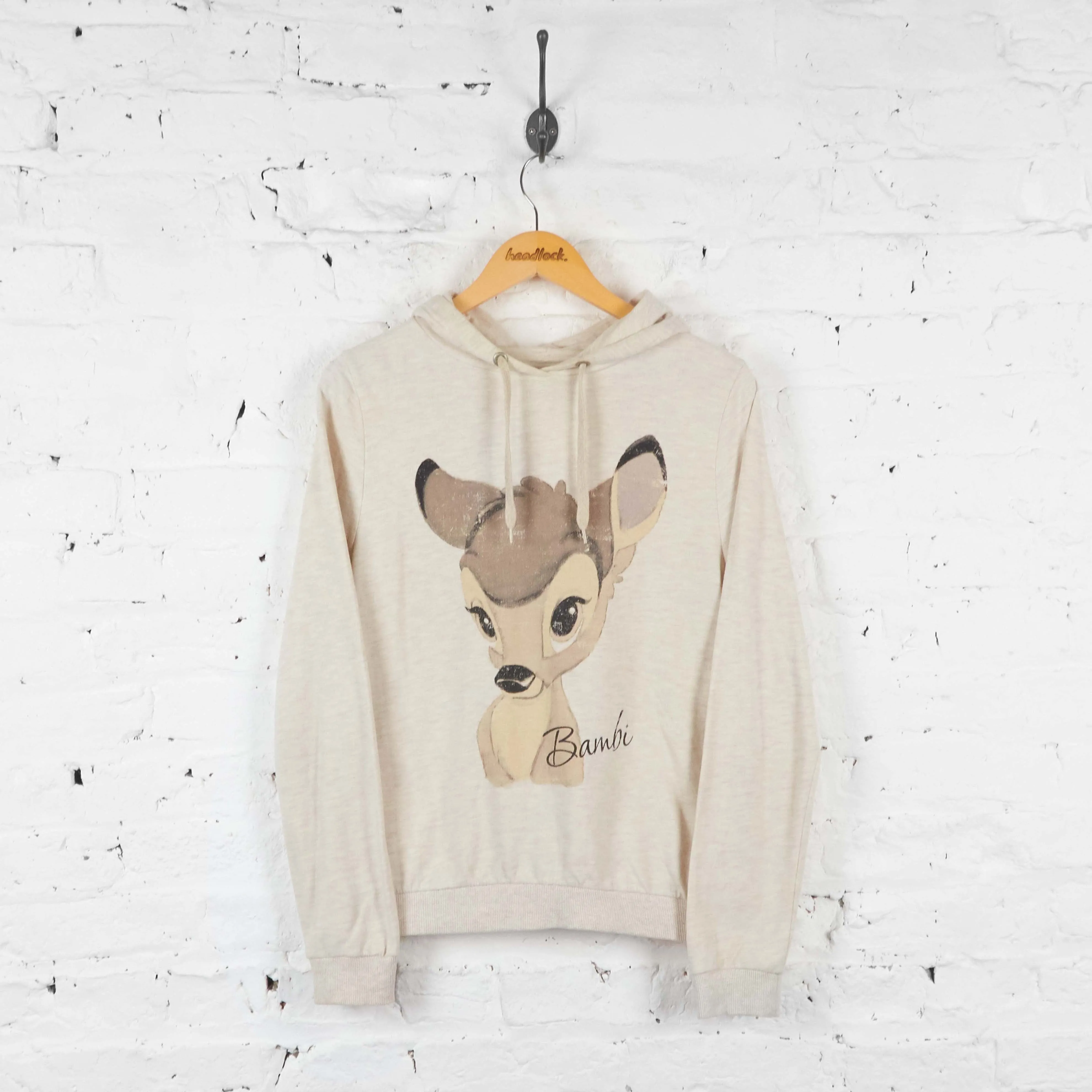 Womens Disney Bambi Hoodie - Beige - Womens M