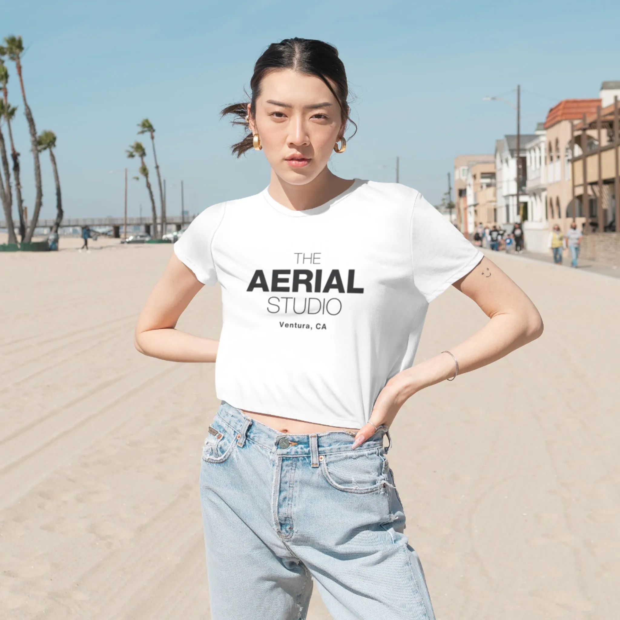 Women's Flowy Cropped Tee