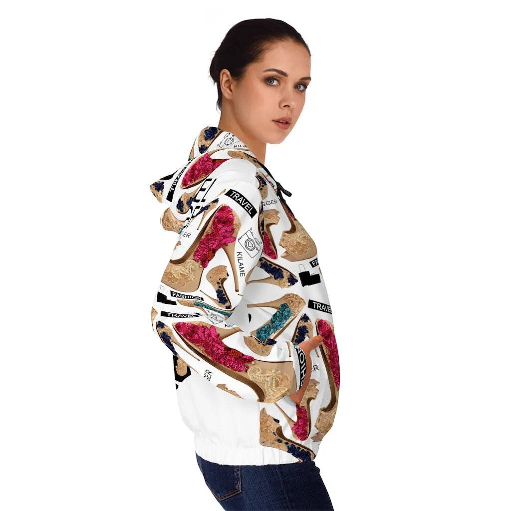 Women’s Full-Zip Hoodie Lodaz 'Travel Blogger Girl'