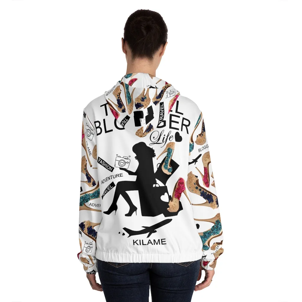 Women’s Full-Zip Hoodie Lodaz 'Travel Blogger Girl'