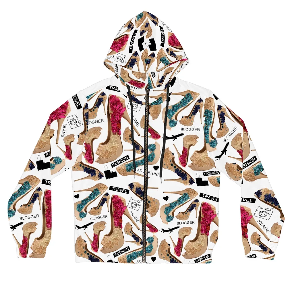 Women’s Full-Zip Hoodie Lodaz 'Travel Blogger Girl'