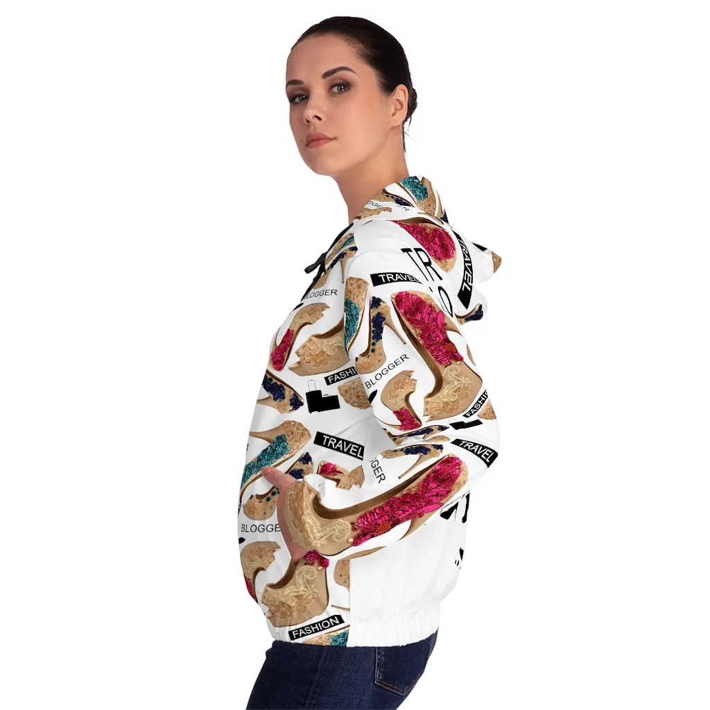 Women’s Full-Zip Hoodie Lodaz 'Travel Blogger Girl'