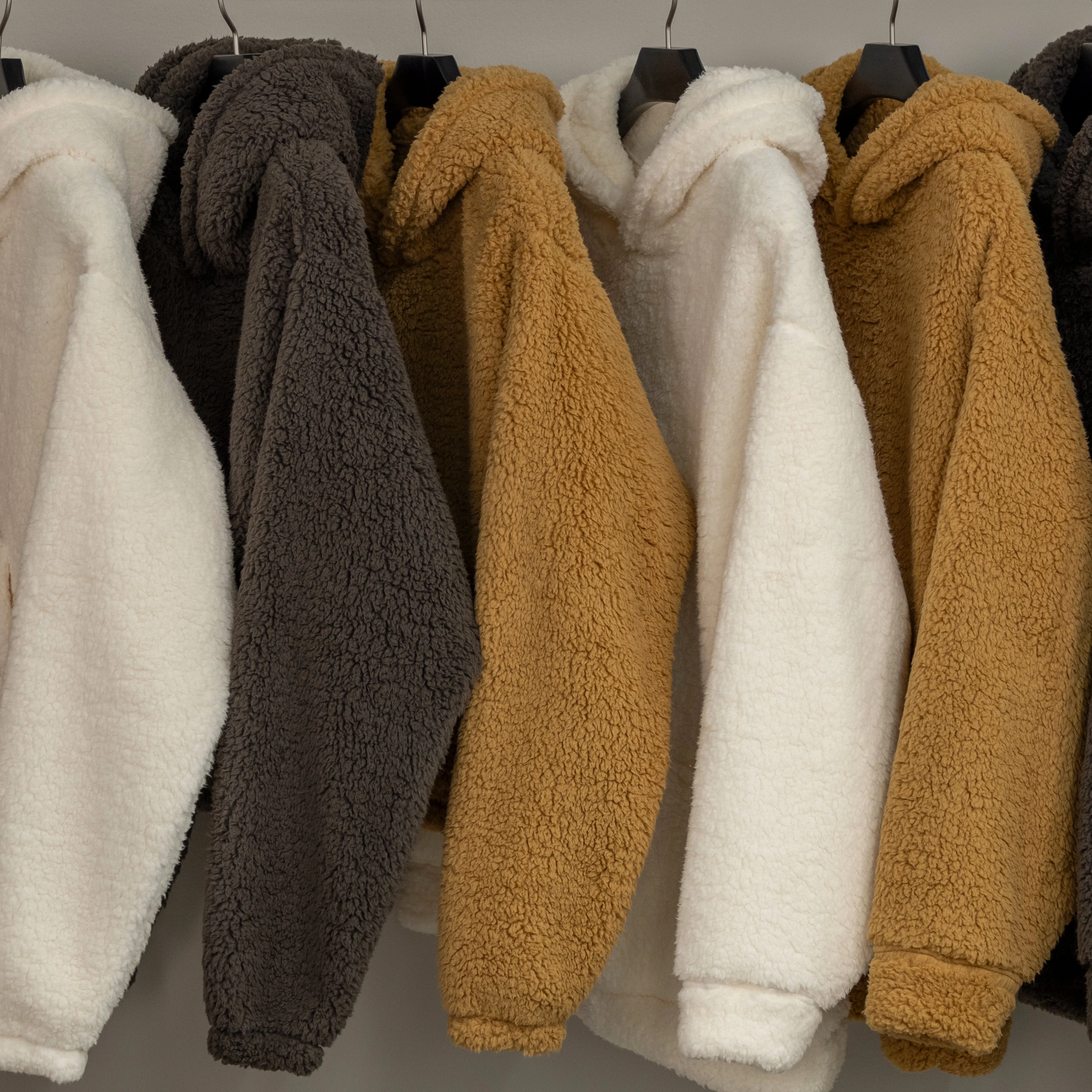 Womens Micro-poly Sherpa Fleece Hoodie - Lark