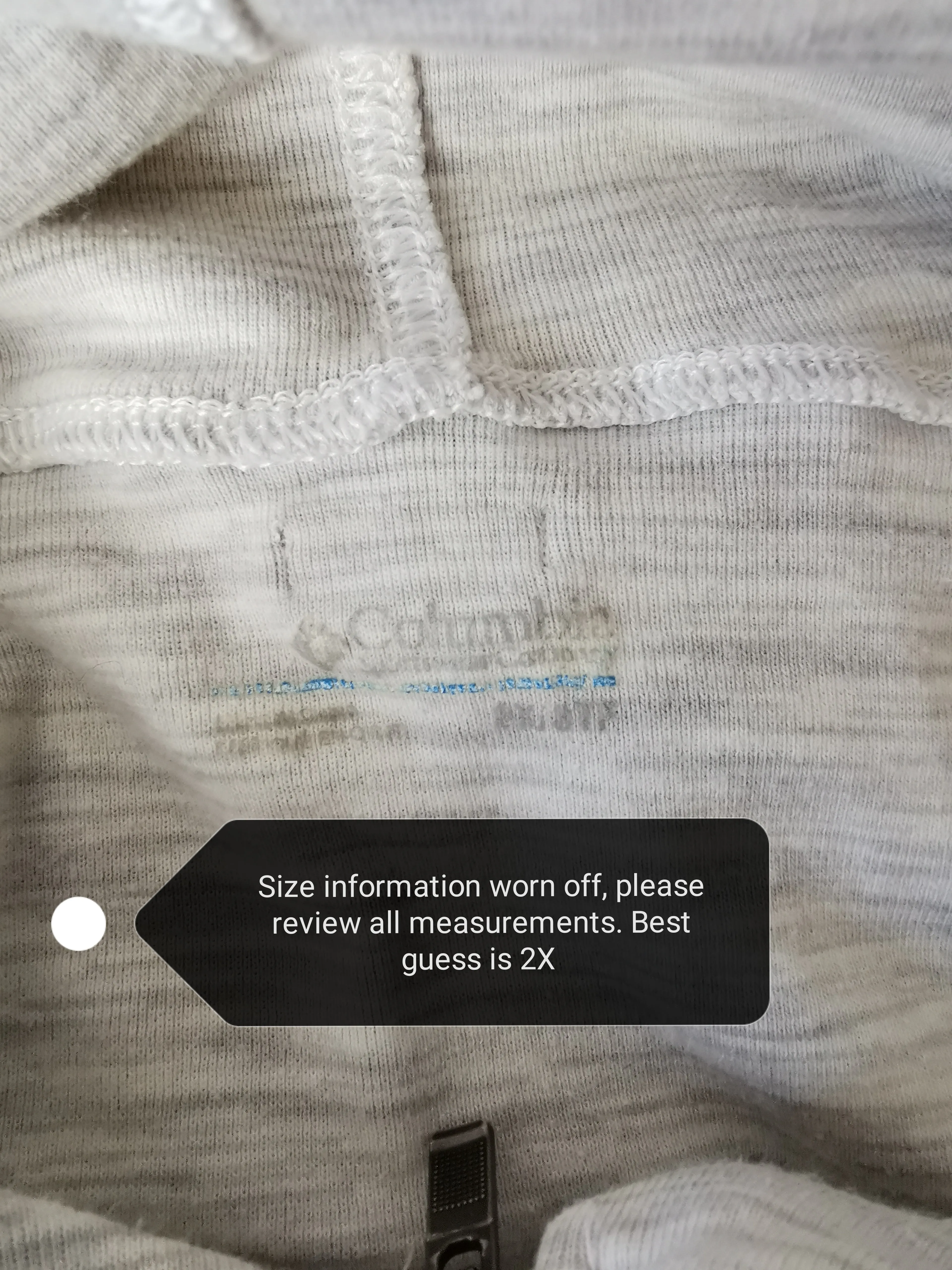 WOMENS PLUS SIZE 2X (18/20) - COLUMBIA Sportswear, Zippered, Lightweight Hoodie GUC B58