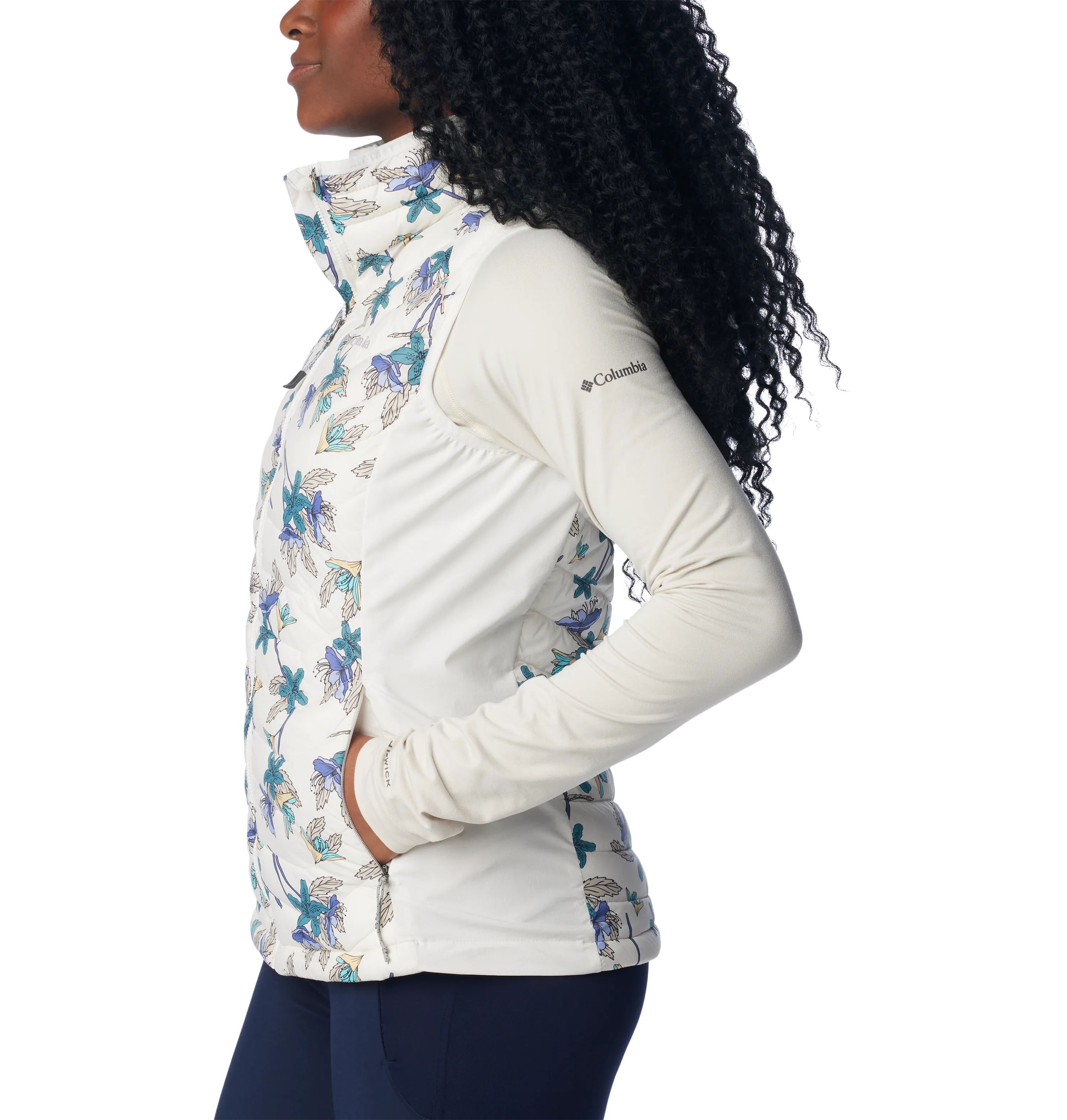 WOMEN'S POWDER PASS VEST - SEA SALT TIGER