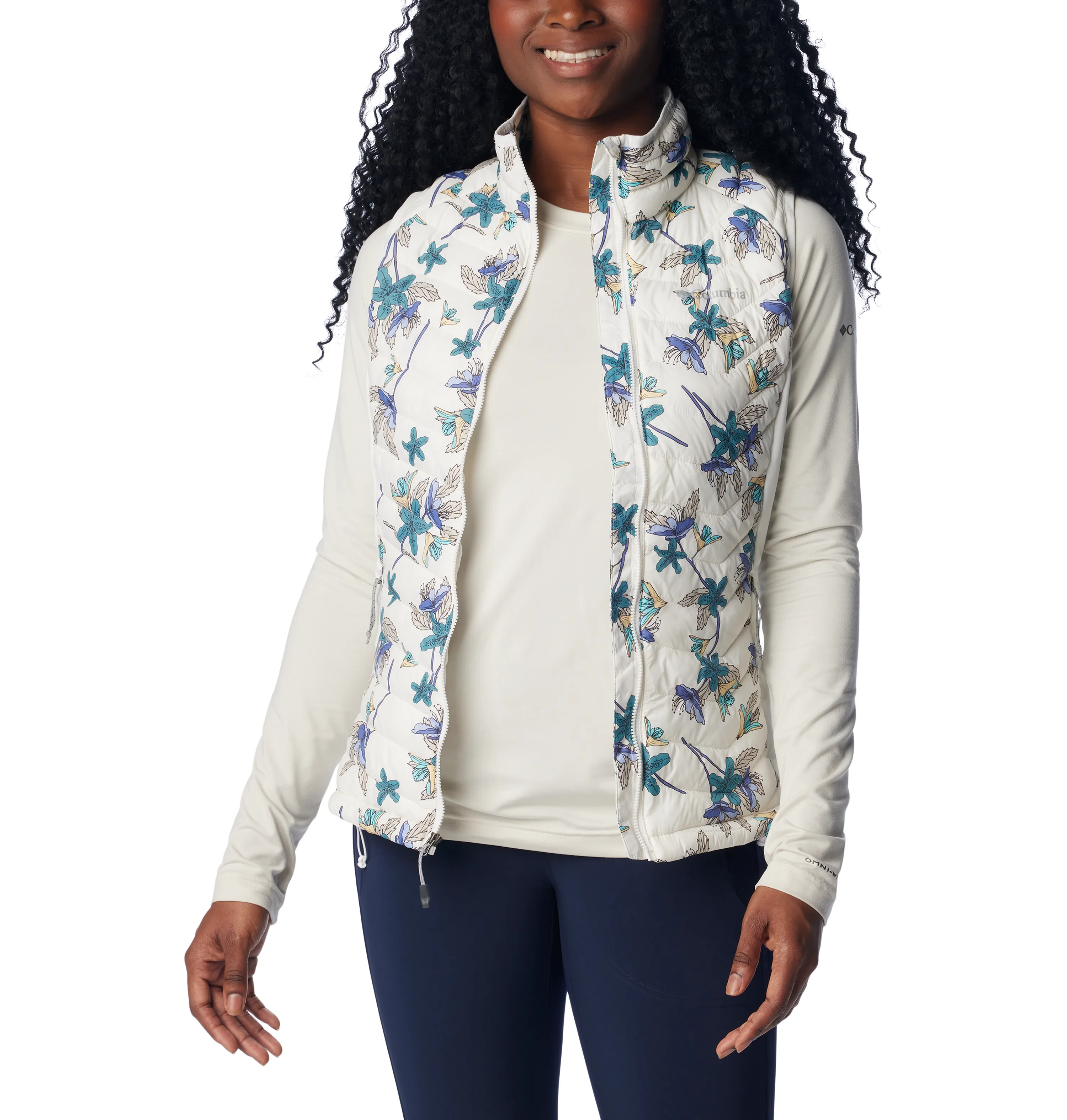 WOMEN'S POWDER PASS VEST - SEA SALT TIGER
