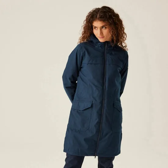 Women's Romine II Waterproof Parka Jacket Navy Marl