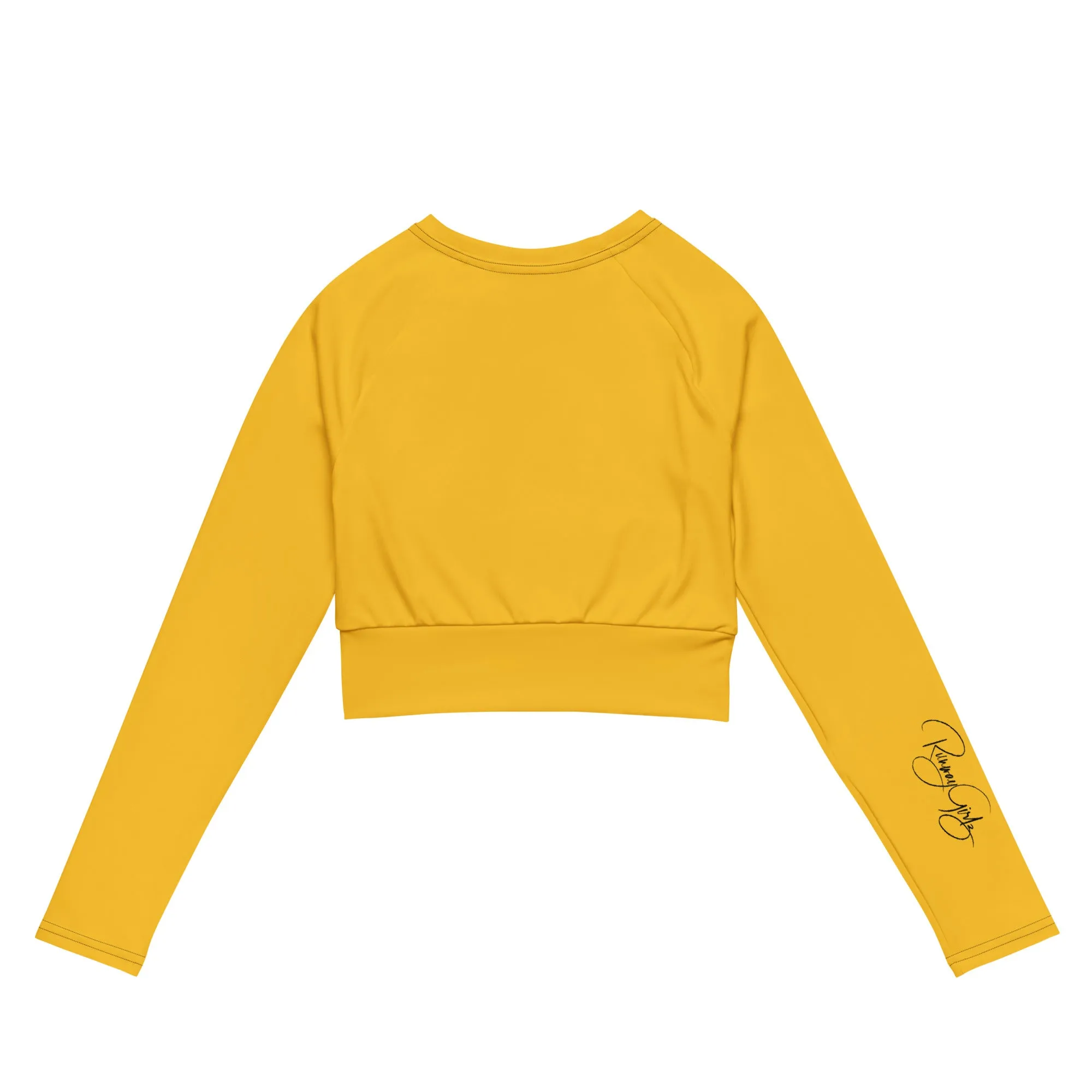 Women's Runway Girlz Crop Top (Yellow/Black)