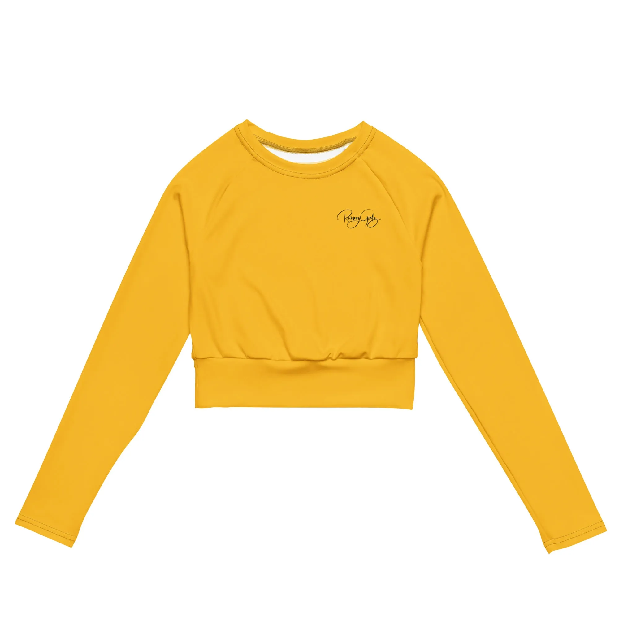 Women's Runway Girlz Crop Top (Yellow/Black)