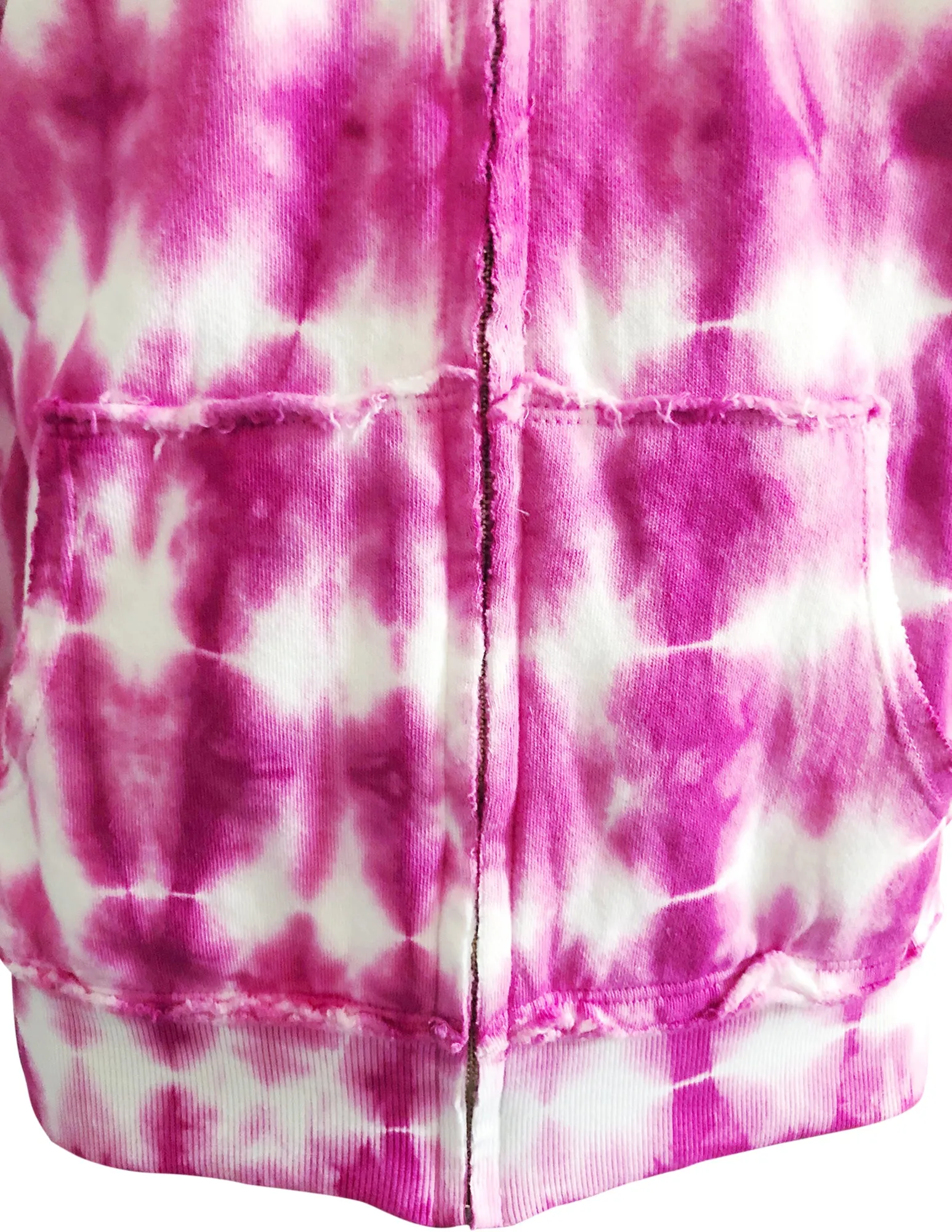 Women's Tie Dye Hoodie, Hot Pink