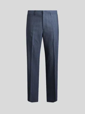 Wool Jacquard Trousers