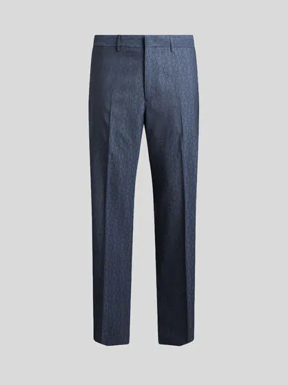 Wool Jacquard Trousers