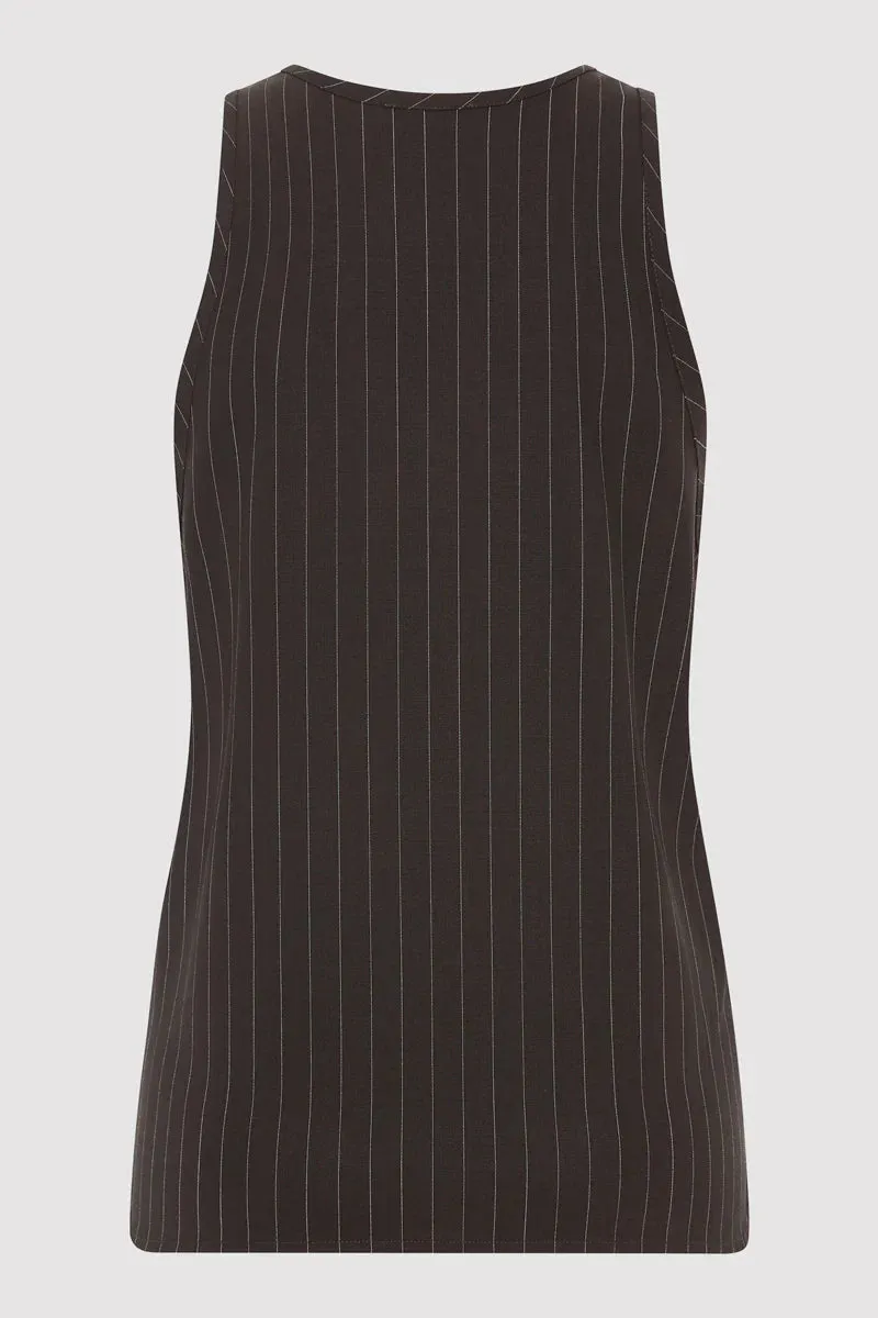 WOOL PINSTRIPE TANK