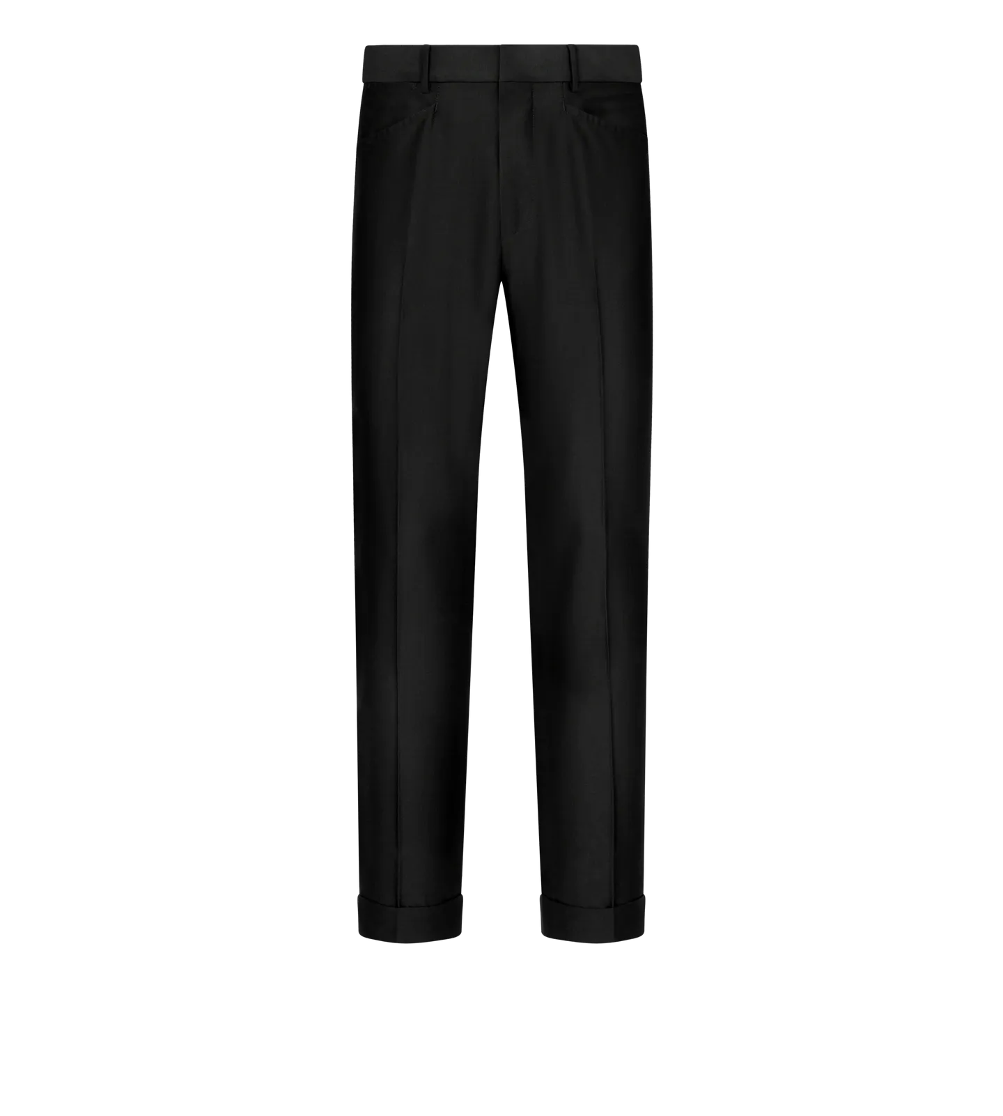 Wool Silk Faille Atticus Western Pocket Trouser