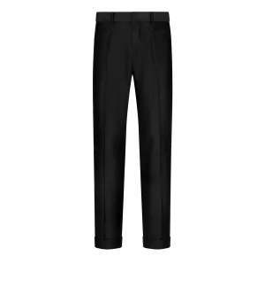 Wool Silk Faille Atticus Western Pocket Trouser