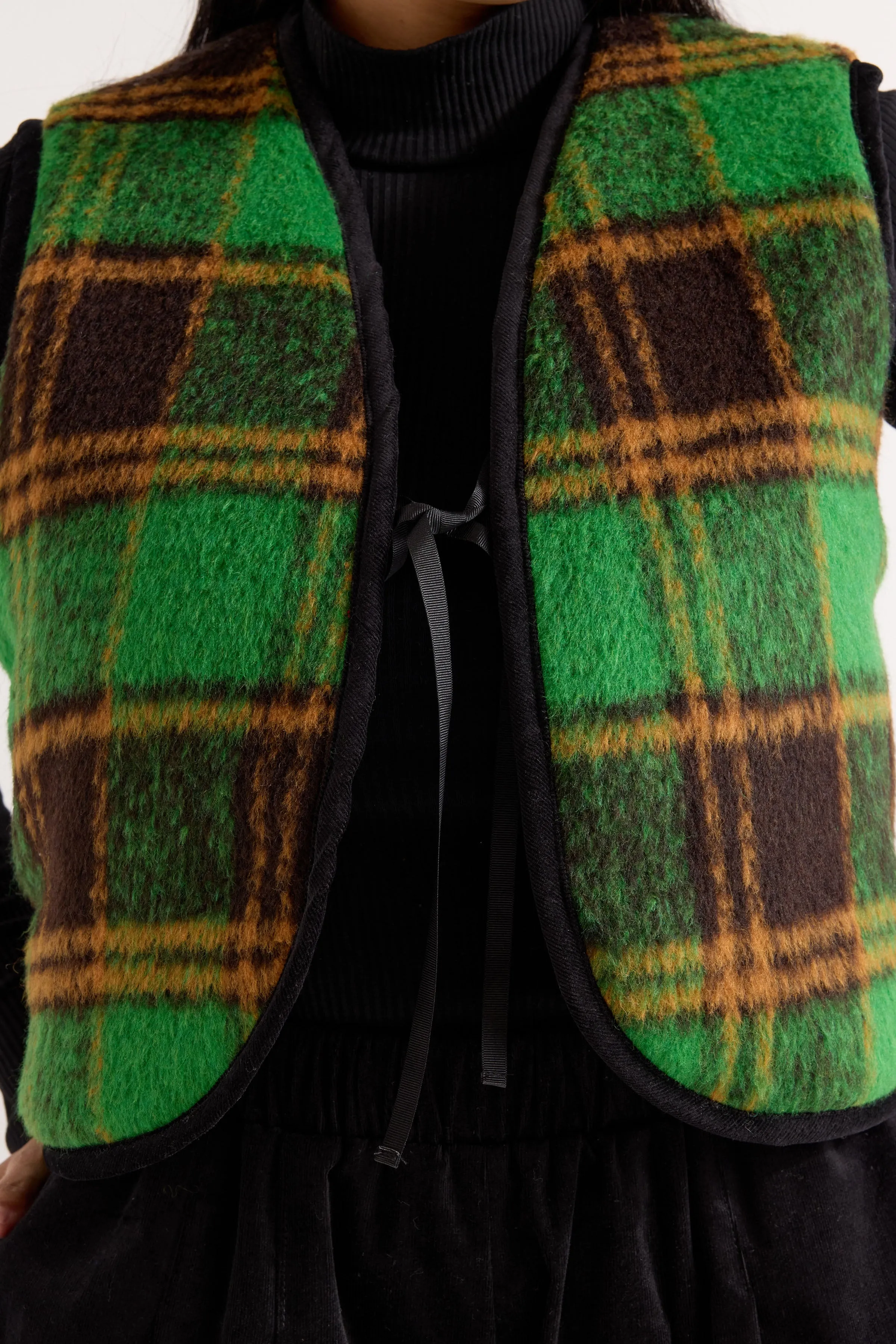 Wren Vest - Emerald Tartan