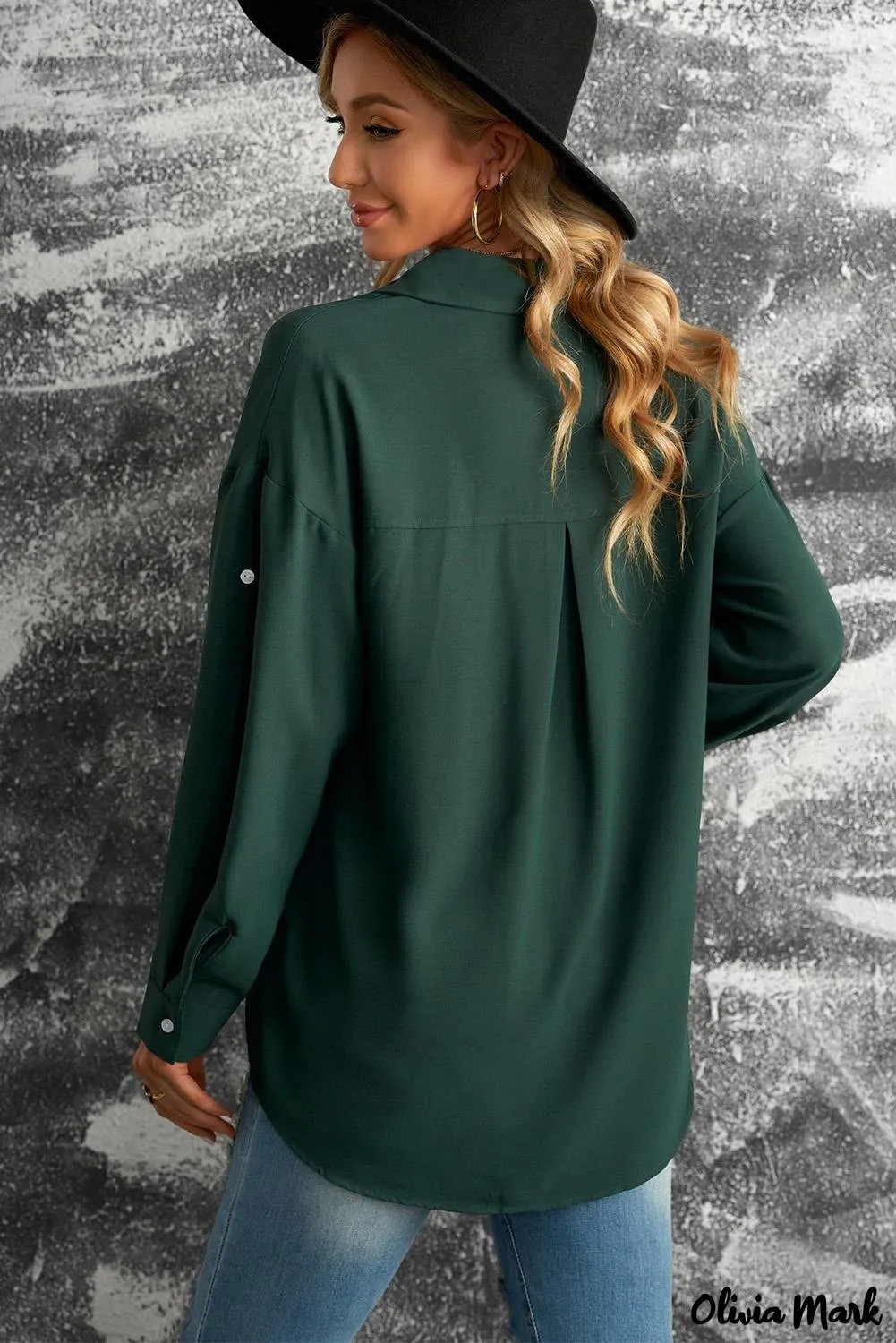 Xieyinshe - White buttoned shirt with long sleeves and plain pocket