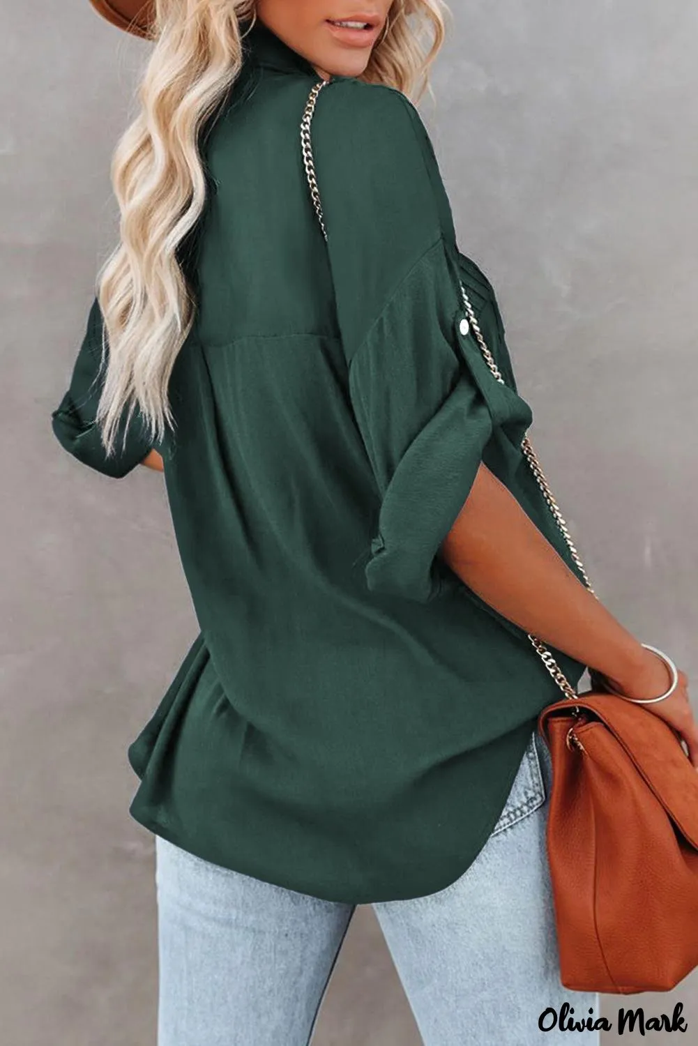 Xieyinshe - White buttoned shirt with long sleeves and plain pocket