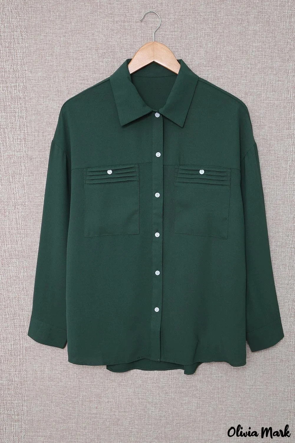 Xieyinshe - White buttoned shirt with long sleeves and plain pocket