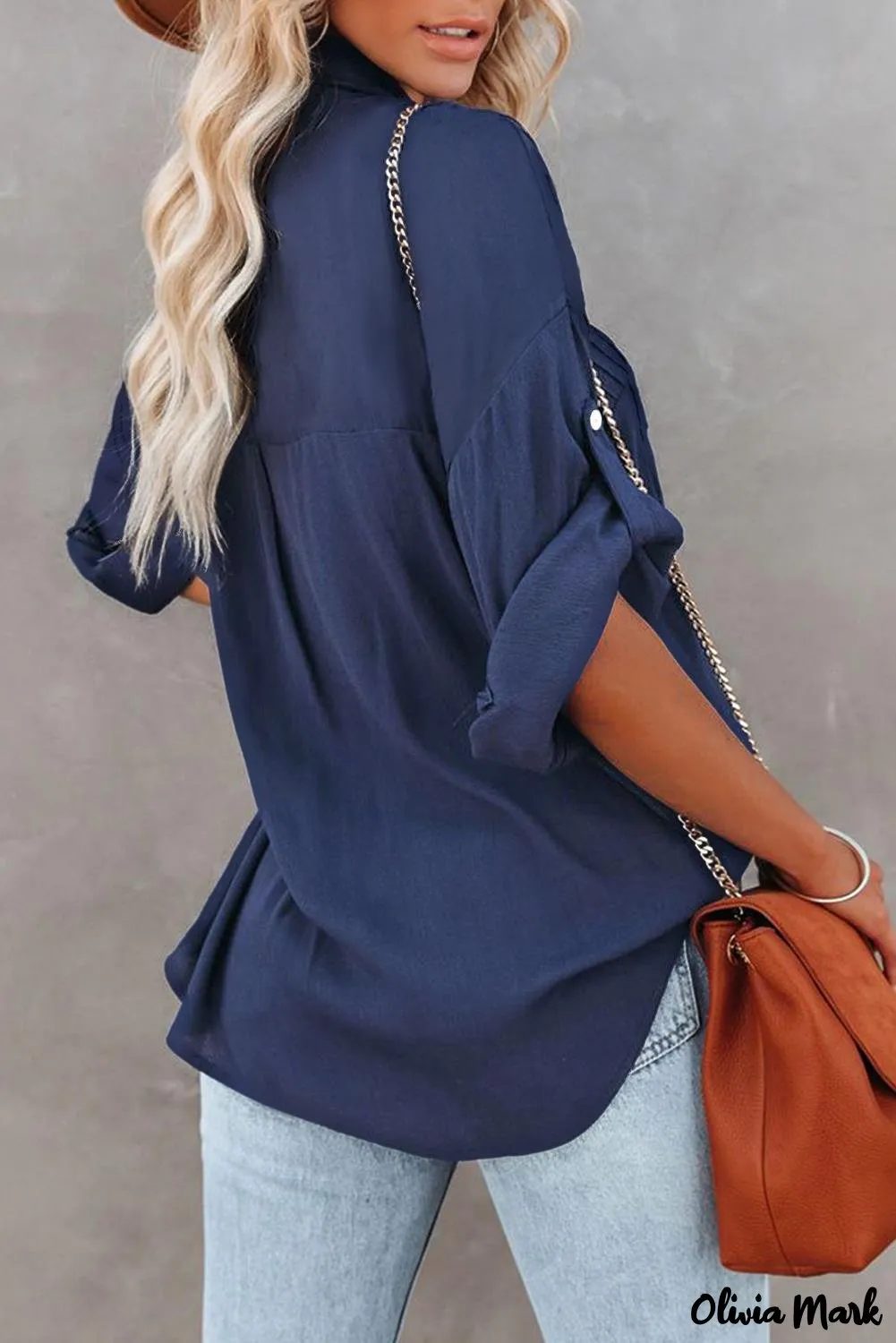 Xieyinshe - White buttoned shirt with long sleeves and plain pocket