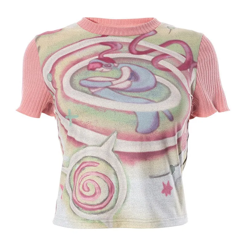 Y2K Sweet Cute Short Sleeve UB98388