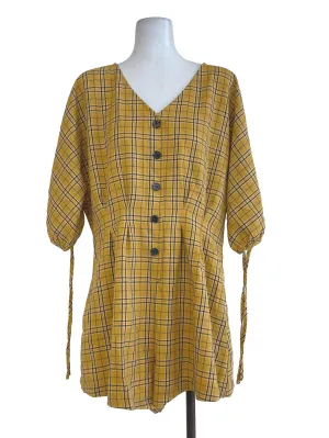 Yellow Checkerd Overalls