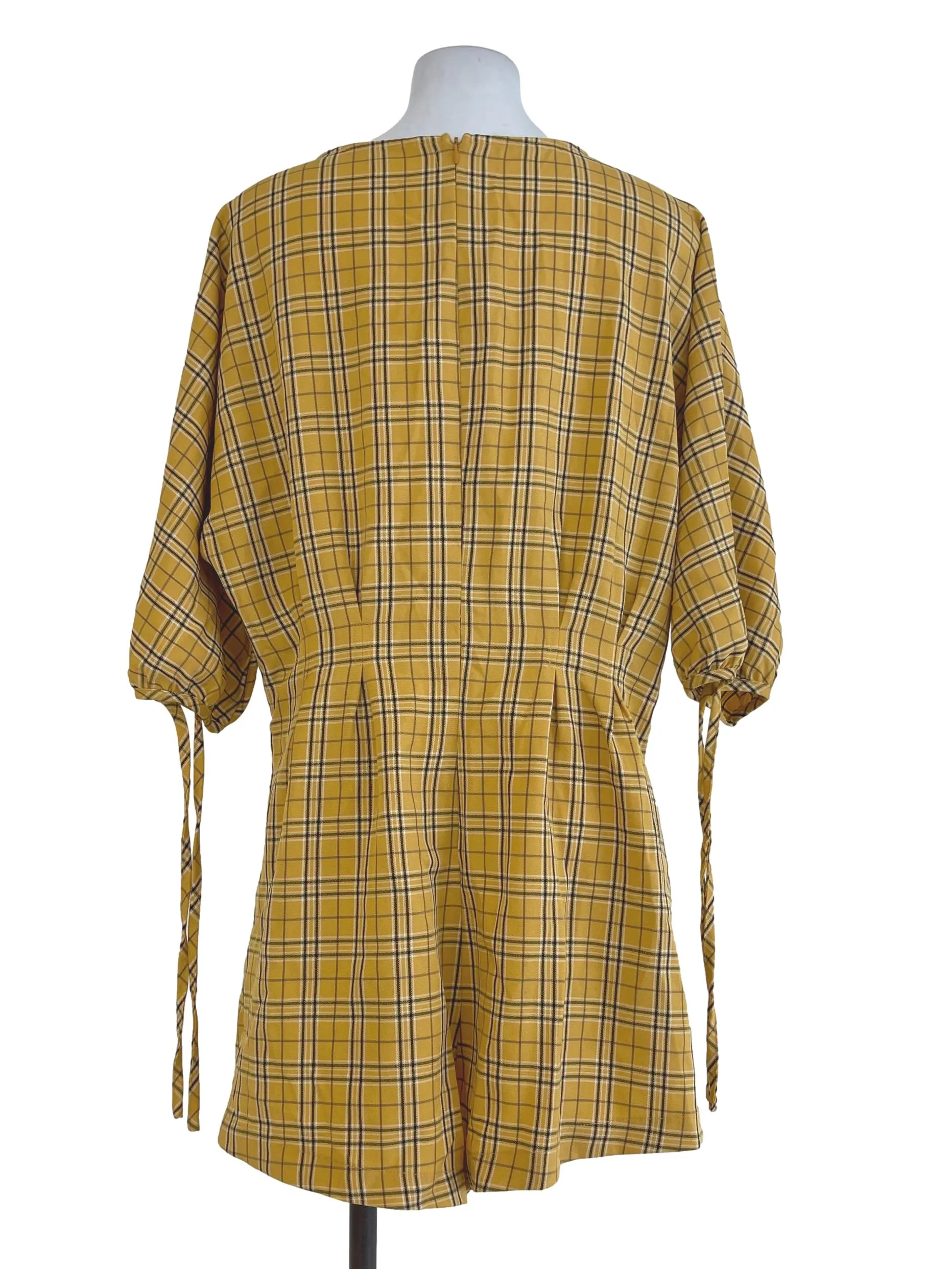 Yellow Checkerd Overalls