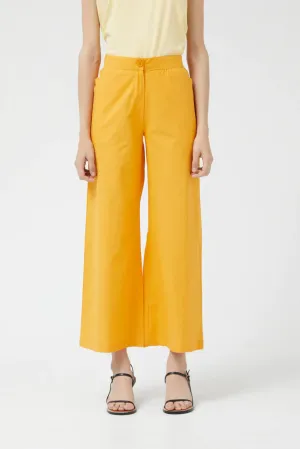 Yellow Straight Pants