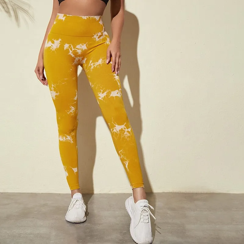 Yoga Pants Sports Leggings Women Breathable High Waist Tights