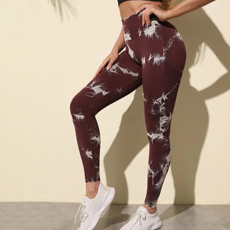 Yoga Pants Sports Leggings Women Breathable High Waist Tights