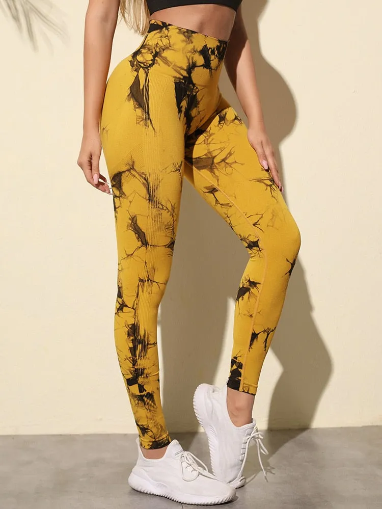 Yoga Pants Sports Leggings Women Breathable High Waist Tights