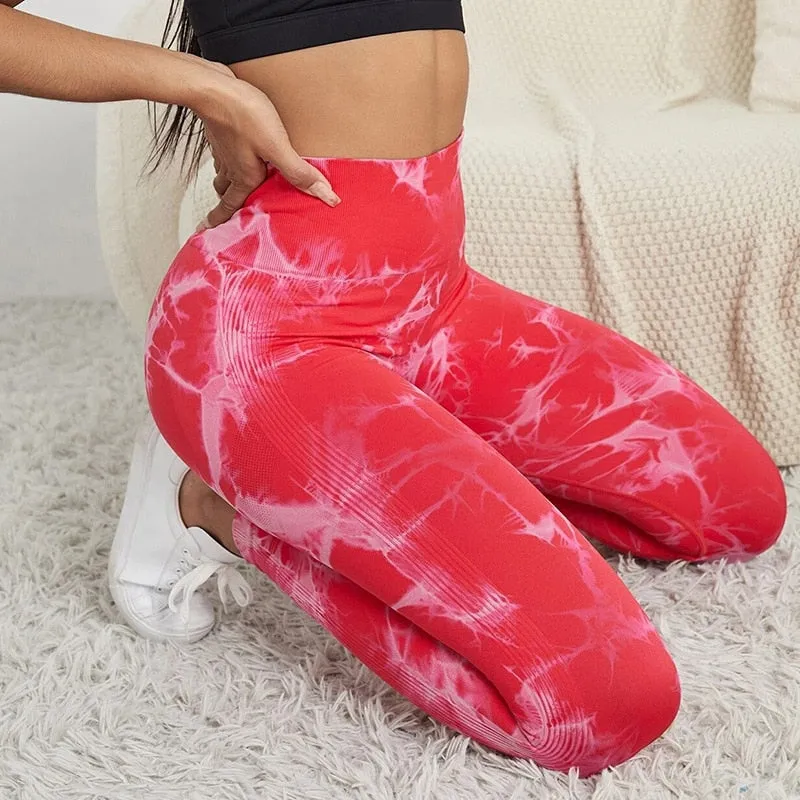 Yoga Pants Sports Leggings Women Breathable High Waist Tights