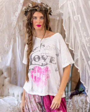 Your Aura Love Vintage White Tee