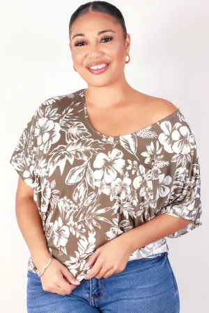 YOU'RE GLOWING DOLMAN TOP