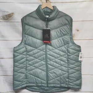 Zeroxposur Quilted Puffer Vest Steel Blue, Size 1X