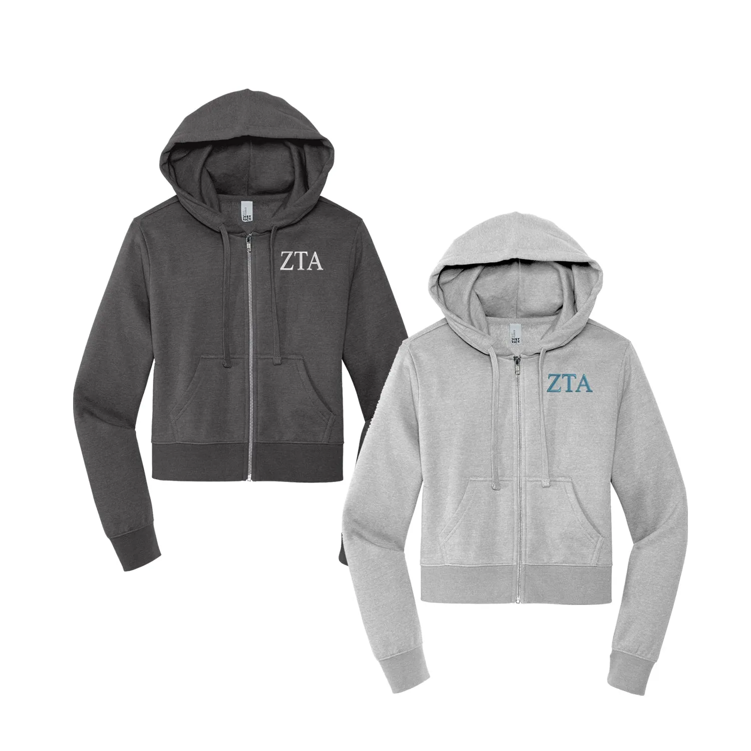 Zeta Tau Alpha Zip Up Hoodie