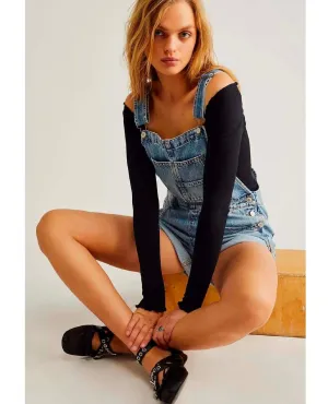 Ziggy Denim Shortall Follow Your Heart Blue