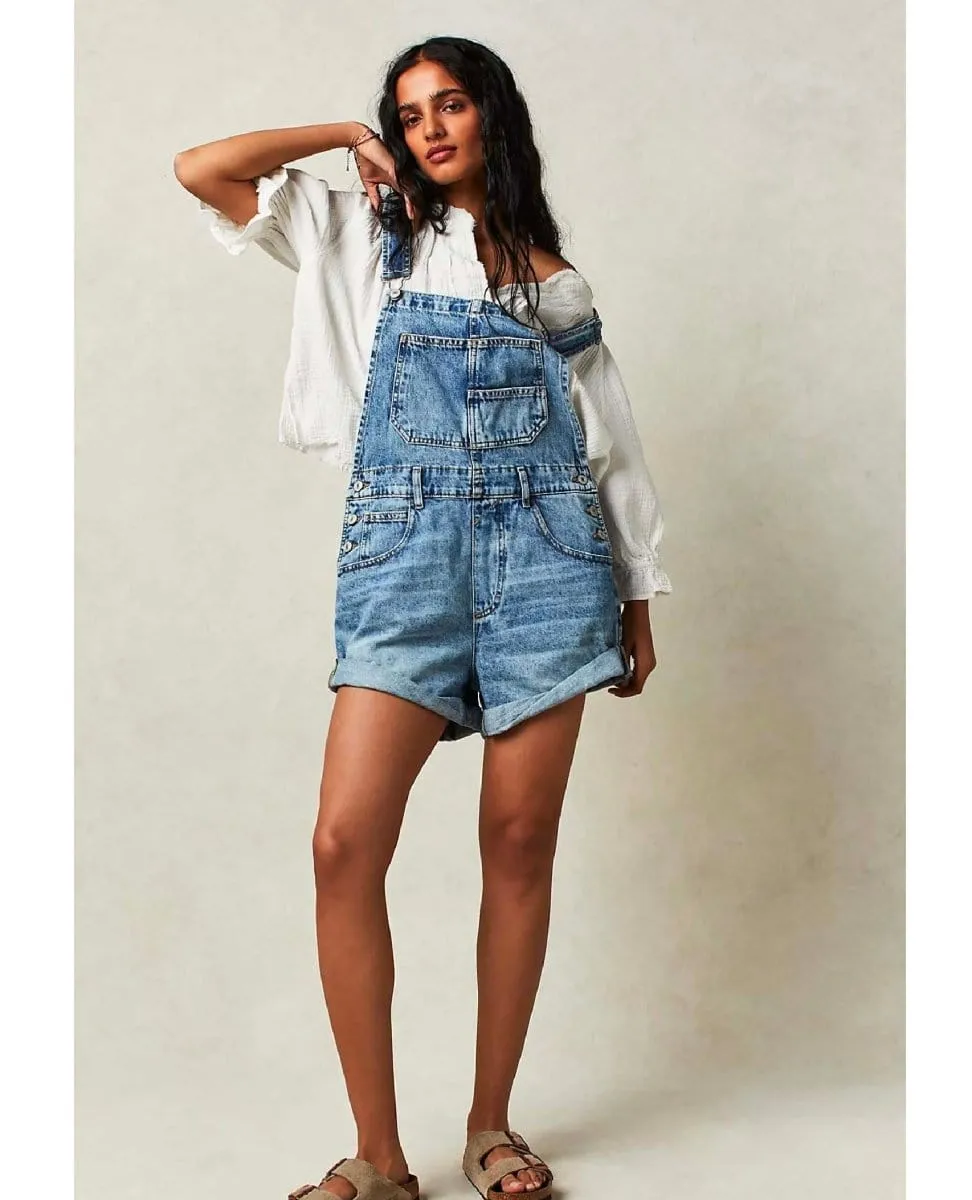 Ziggy Denim Shortall Follow Your Heart Blue