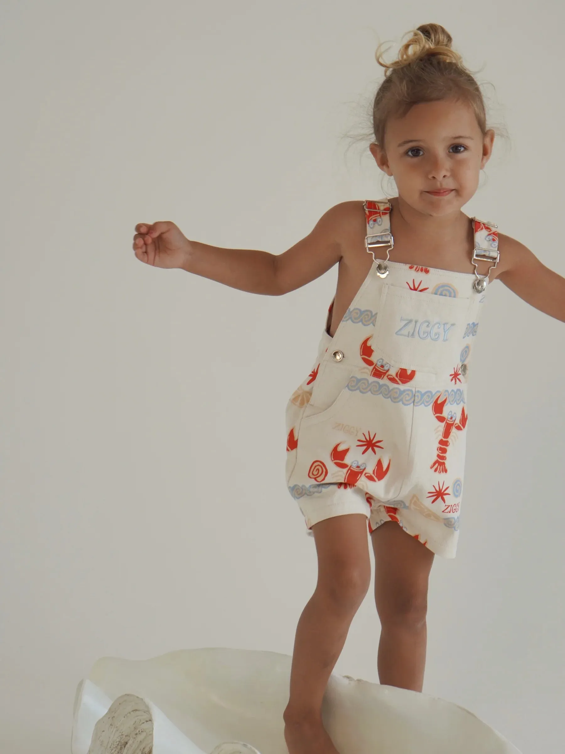 ZIGGY LOU SHORT OVERALLS COSTA