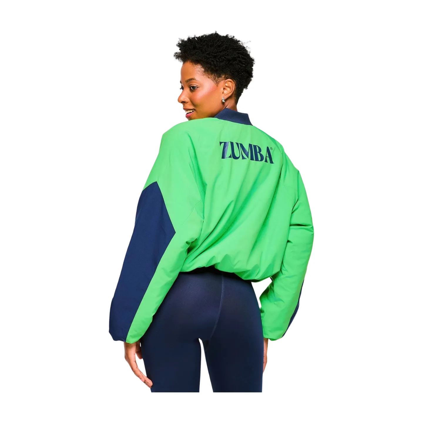 Zumba Out Loud Colour Blocked Raglan Puffer Jacket (Special Order)