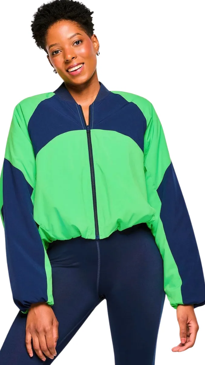 Zumba Out Loud Colour Blocked Raglan Puffer Jacket (Special Order)