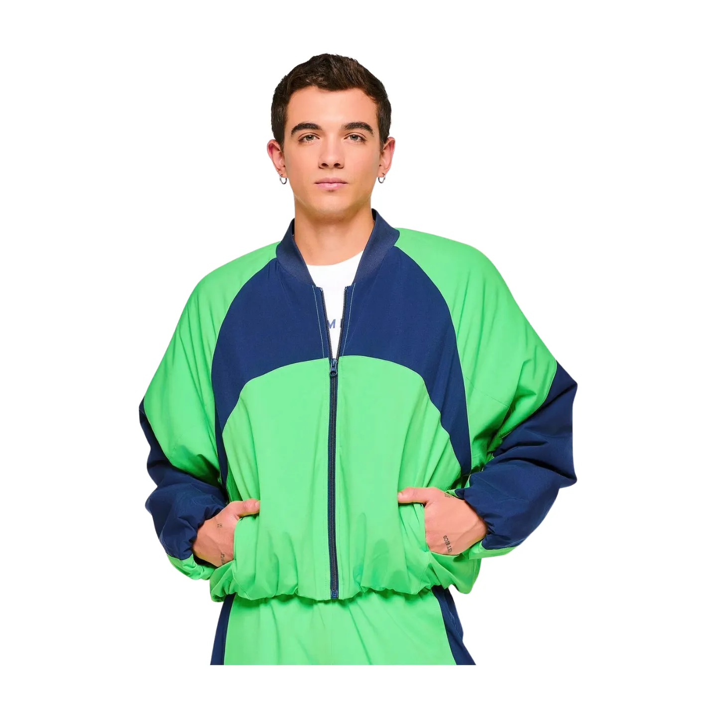 Zumba Out Loud Colour Blocked Raglan Puffer Jacket